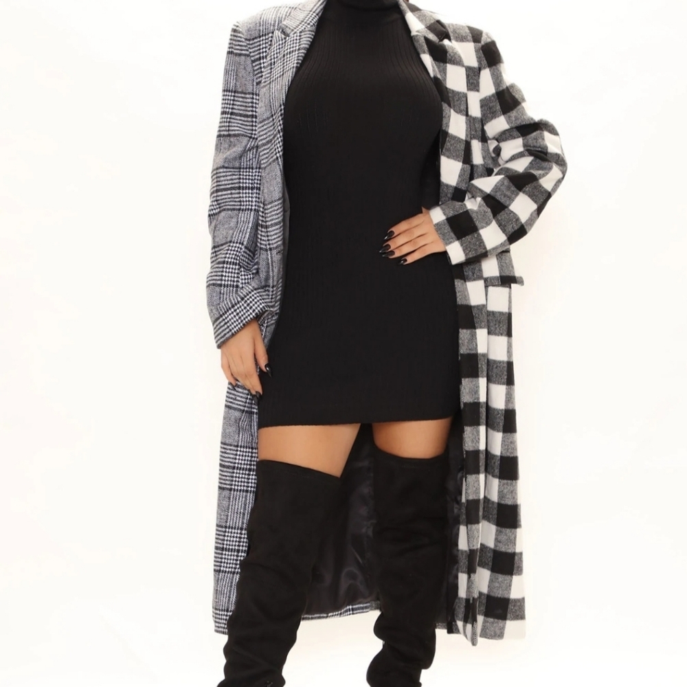 Plaid and Striped Coat!